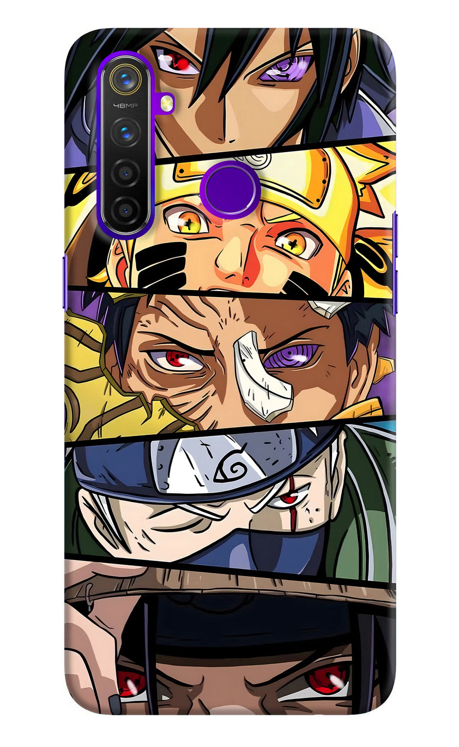 Naruto Character Realme 5 Pro Back Cover, Hard case
