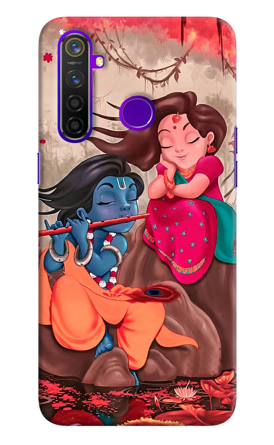 Radhe Krishna Realme 5 Pro Hard Case Back Cover by Casekaro