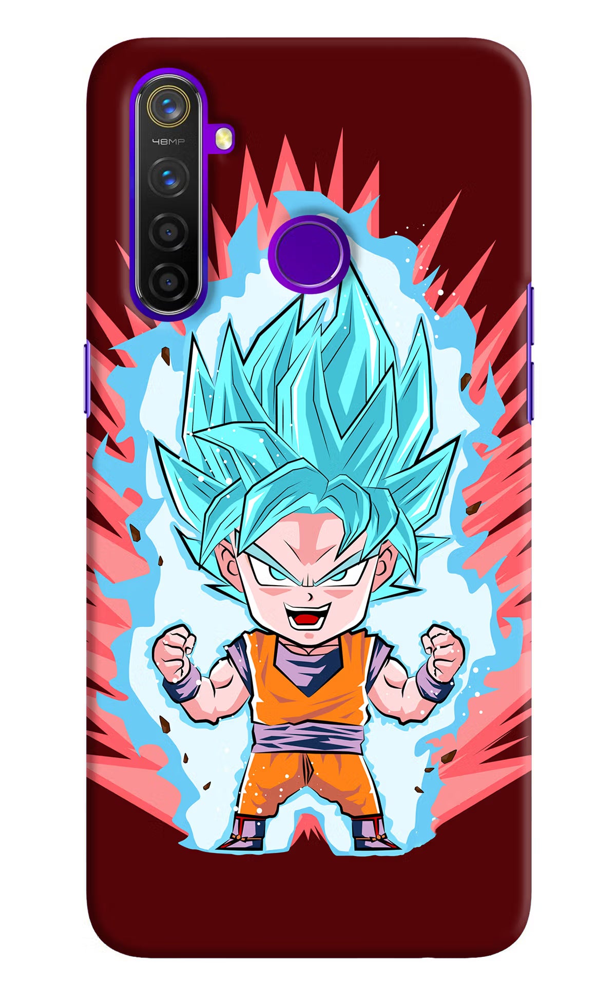 Goku Little Realme 5 Pro Hard Case Back Cover by Casekaro