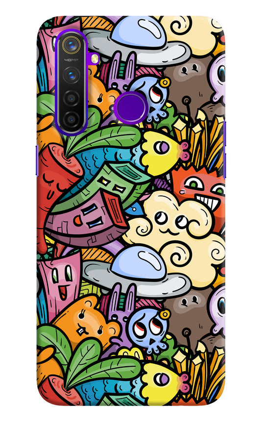Veggie Doodle Realme 5 Pro Hard Case Back Cover by Casekaro