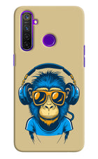 Monkey Headphone Realme 5 Pro Hard Case Back Cover by Casekaro