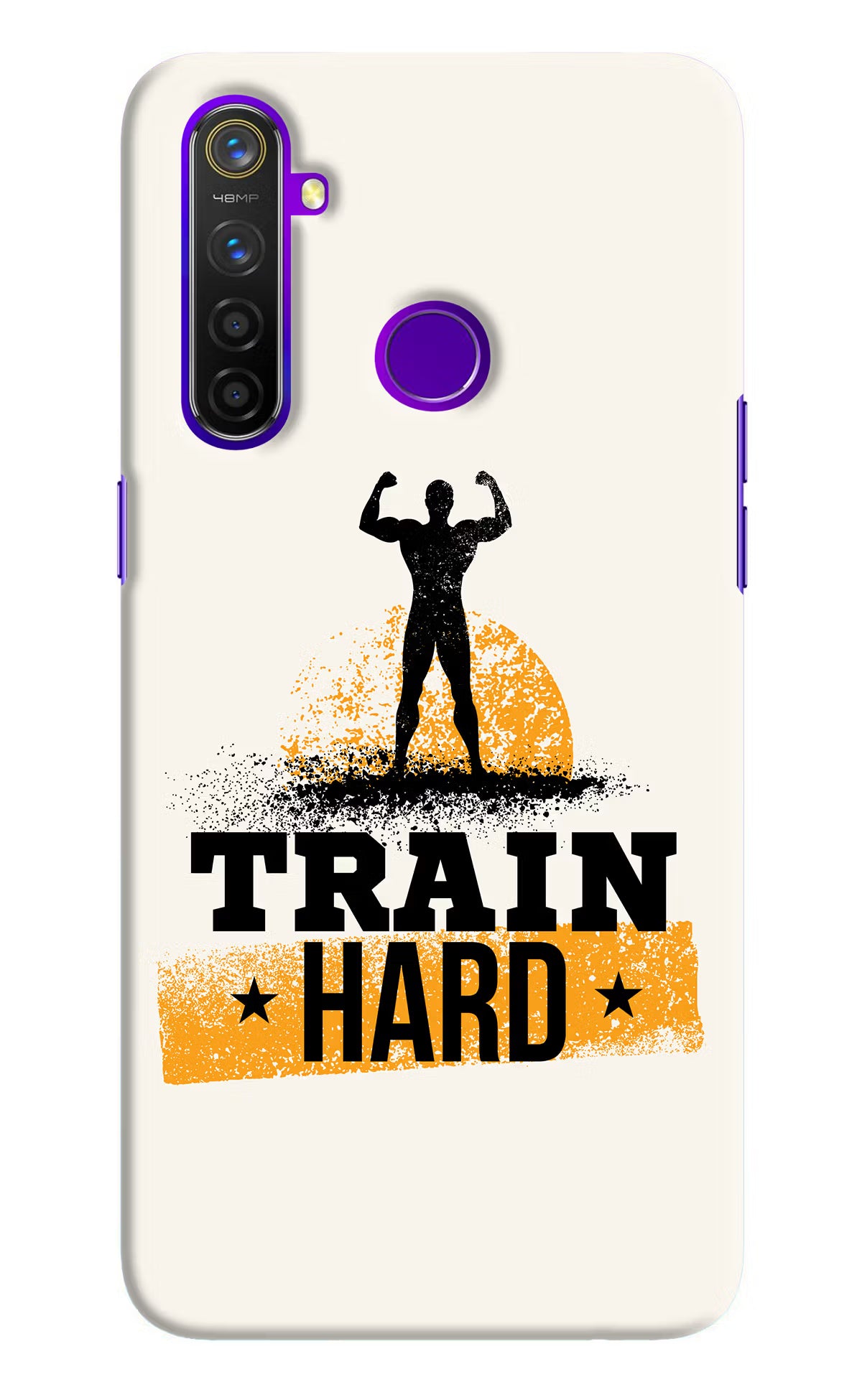 Train Hard Realme 5 Pro Hard Case Back Cover by Casekaro