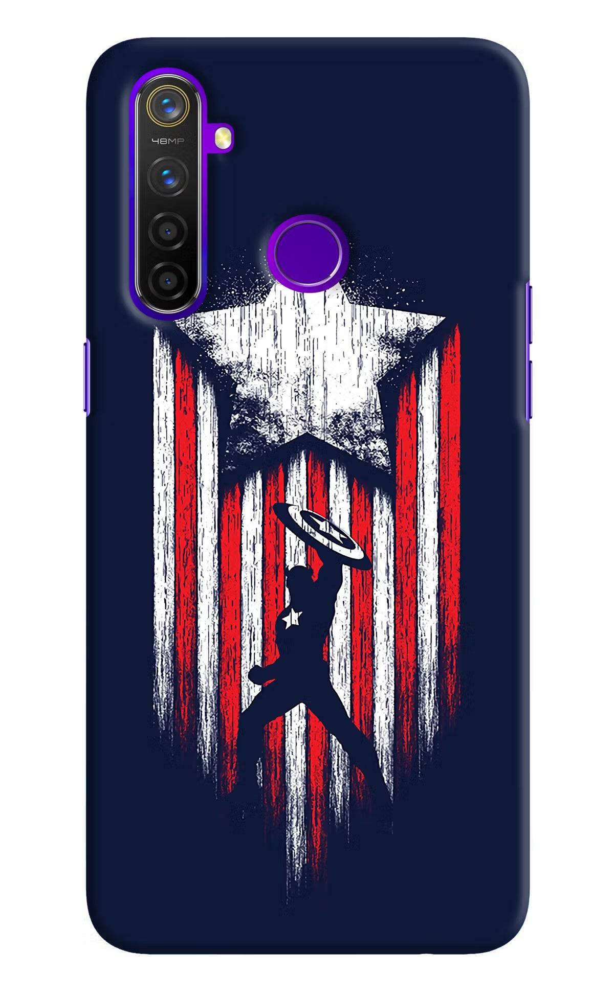 Captain America Marvel Art Realme 5 Pro Hard Case Back Cover by Casekaro