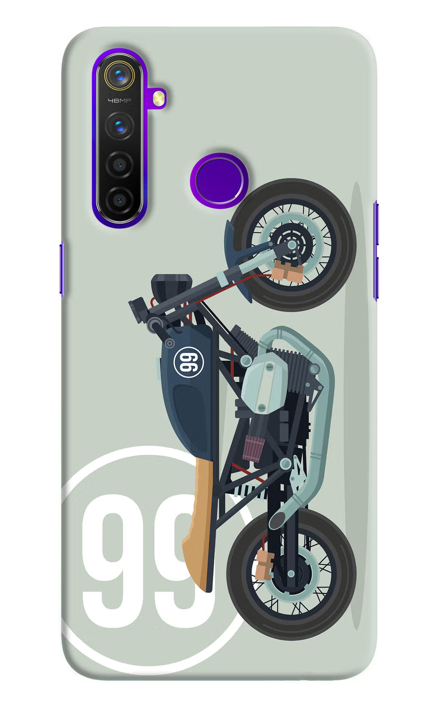 Classic Cafe Racer 99 Realme 5 Pro Back Cover, Hard case