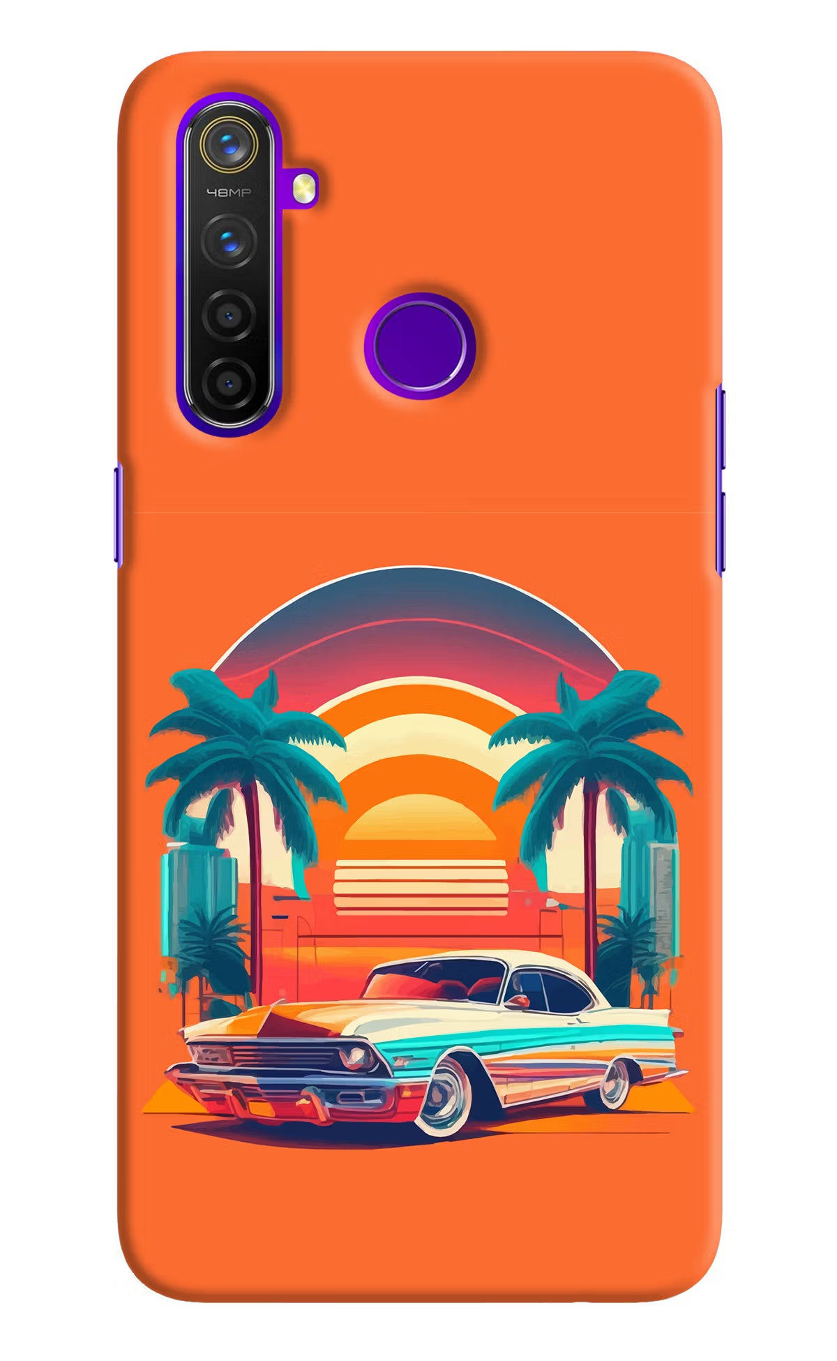 Palm Drive 80s Realme 5 Pro Hard Case Back Cover by Casekaro