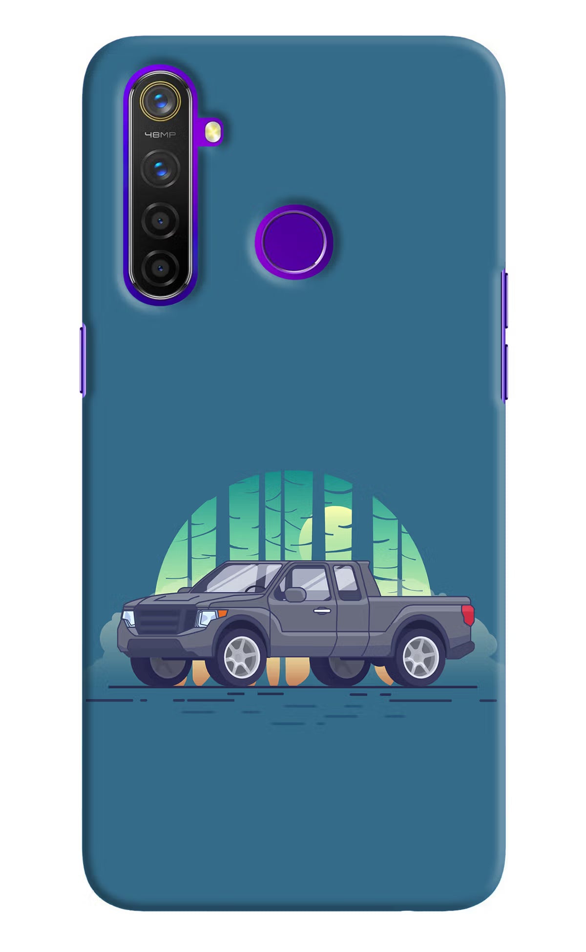 Retro Garage Vibe Realme 5 Pro Hard Case Back Cover by Casekaro