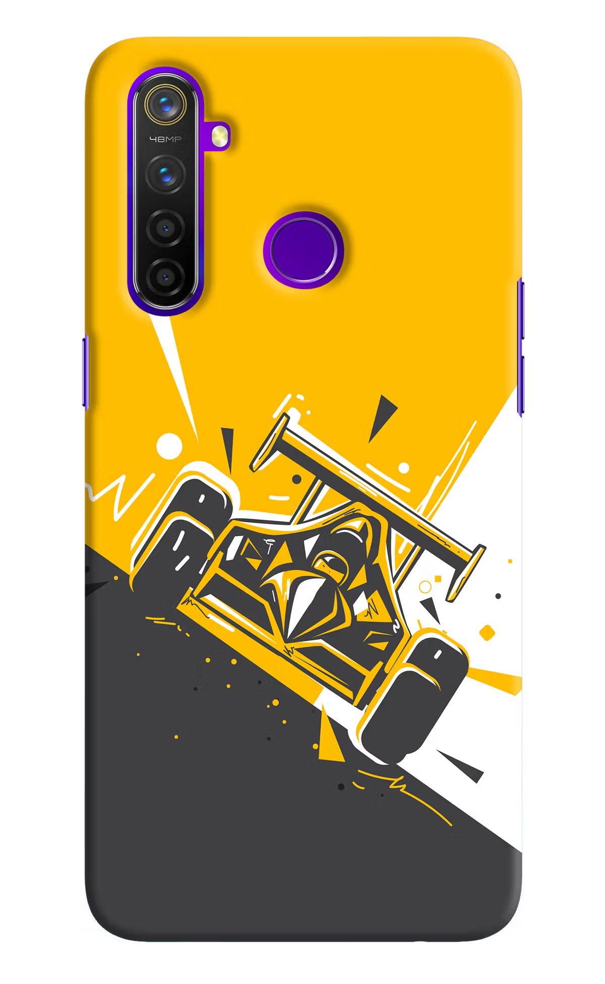 Track King Realme 5 Pro Hard Case Back Cover by Casekaro