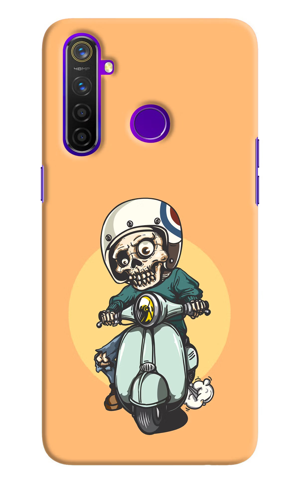 Undead Biker Realme 5 Pro Hard Case Back Cover by Casekaro