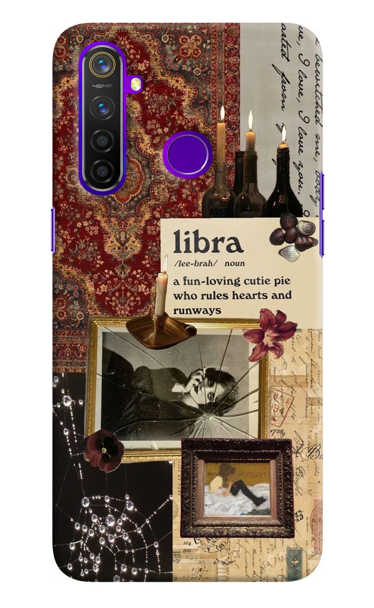 Libra Zodiac Realme 5 Pro Hard Case Back Cover by Casekaro