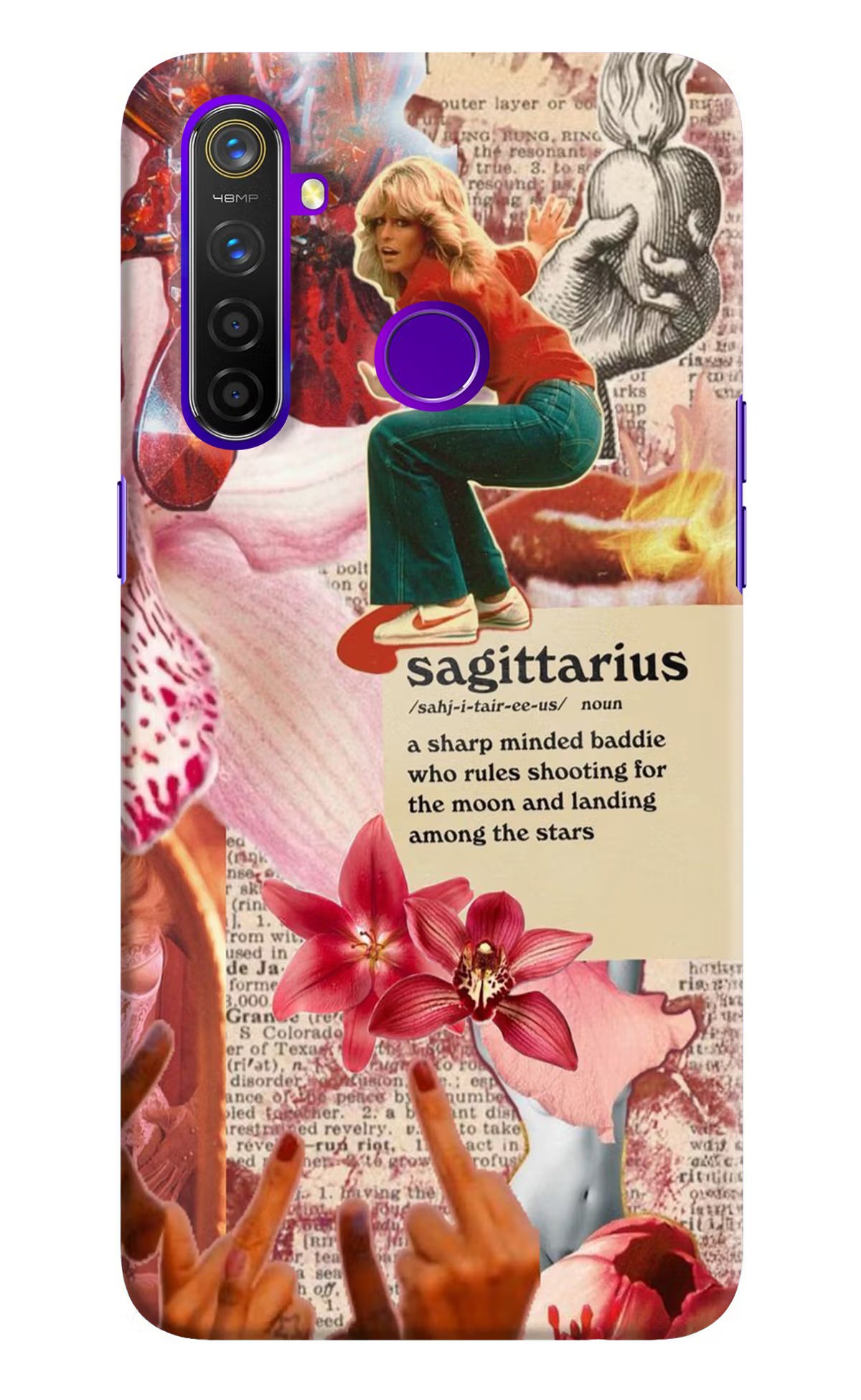 Sagittarius Zodiac Realme 5 Pro Hard Case Back Cover by Casekaro