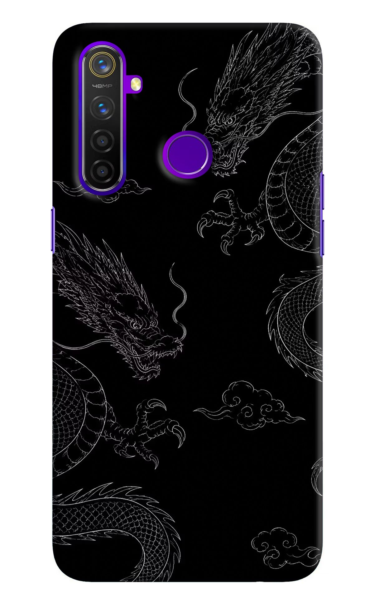 Twin Dragons Realme 5 Pro Hard Case Back Cover by Casekaro