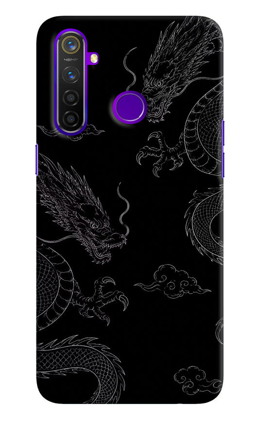 Twin Dragons Realme 5 Pro Hard Case Back Cover by Casekaro