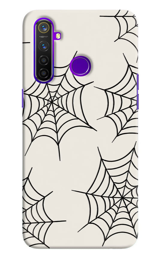 Spider Web Realme 5 Pro Hard Case Back Cover by Casekaro