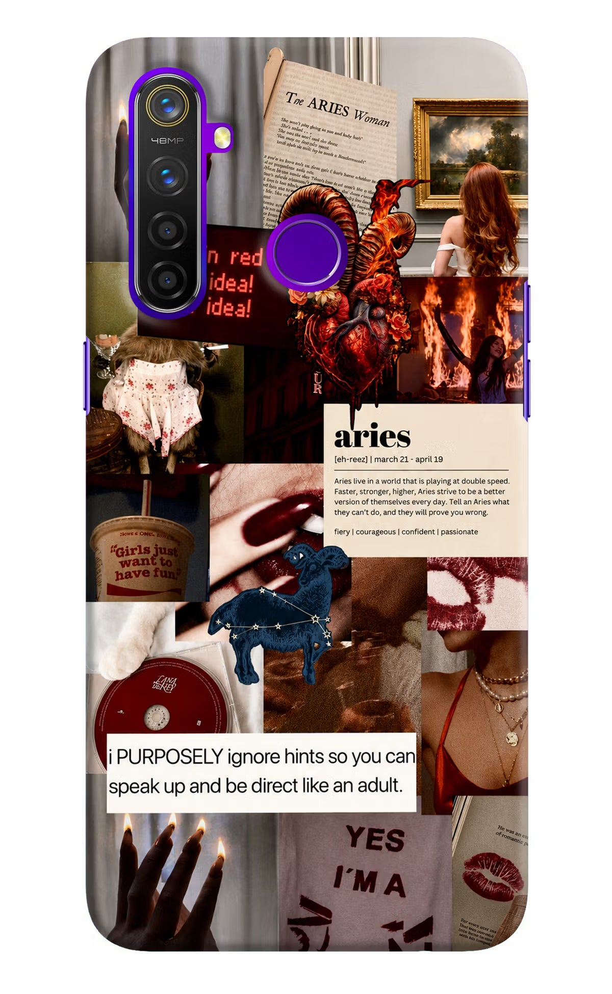 Zodiac Aries Realme 5 Pro Back Cover
