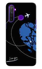 Love Orbit Realme 5 Pro Hard Case Back Cover by Casekaro