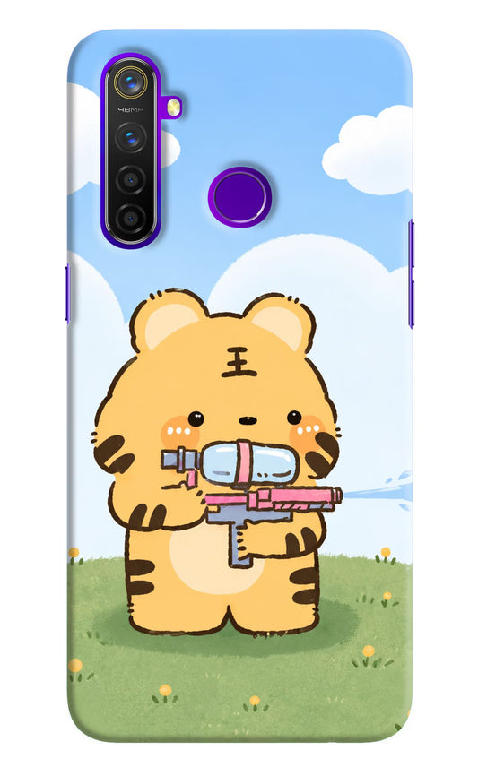 Tiger Treat Realme 5 Pro Hard Case Back Cover by Casekaro