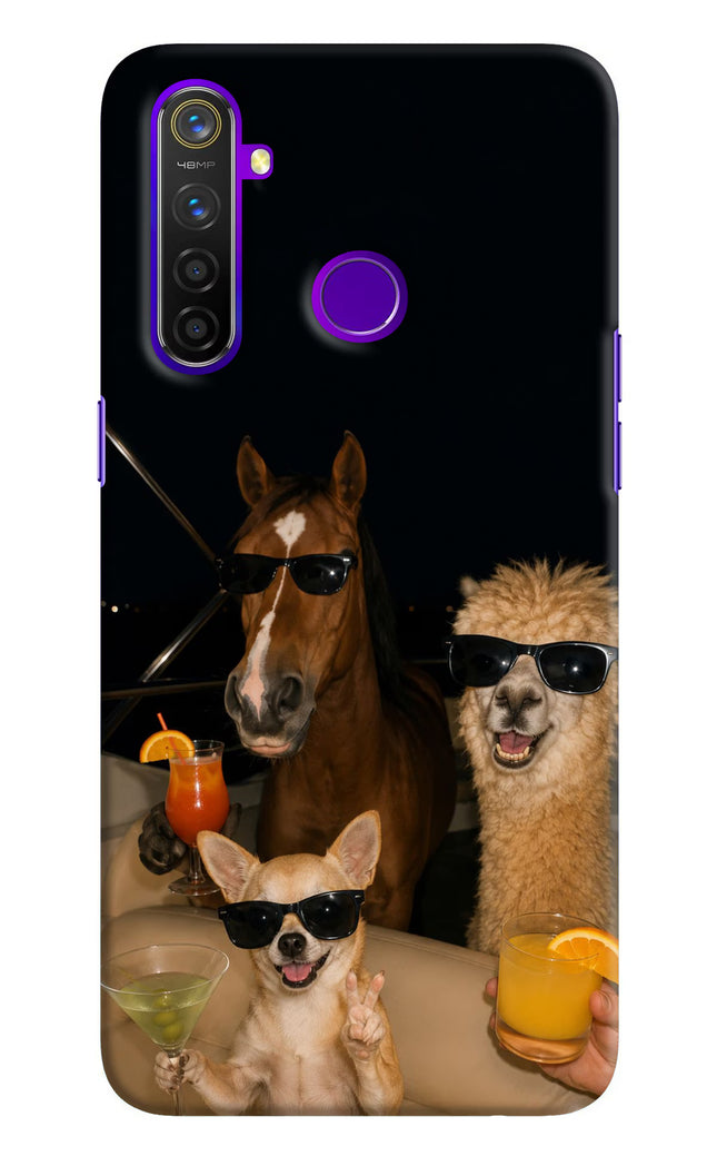 Party Squad Realme 5 Pro Hard Case Back Cover by Casekaro