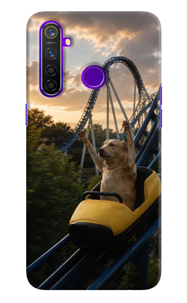 Rollercoaster Dog Realme 5 Pro Hard Case Back Cover by Casekaro