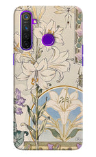 White Lily Realme 5 Pro Hard Case Back Cover by Casekaro