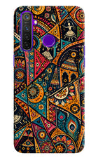 Folk Print Realme 5 Pro Back Cover
