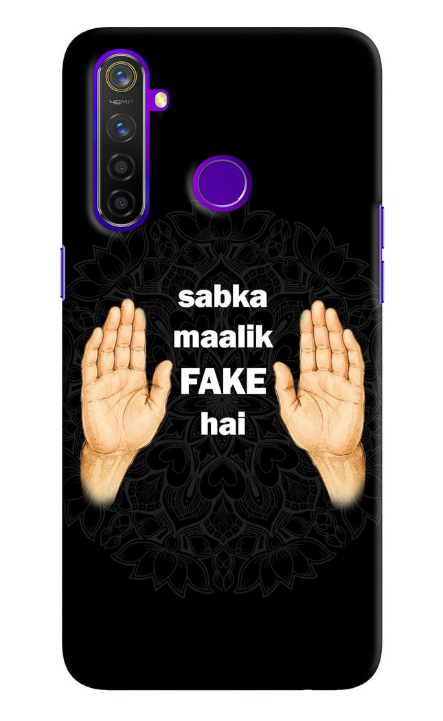 Sabka Malik Fake Realme 5 Pro Hard Case Back Cover by Casekaro