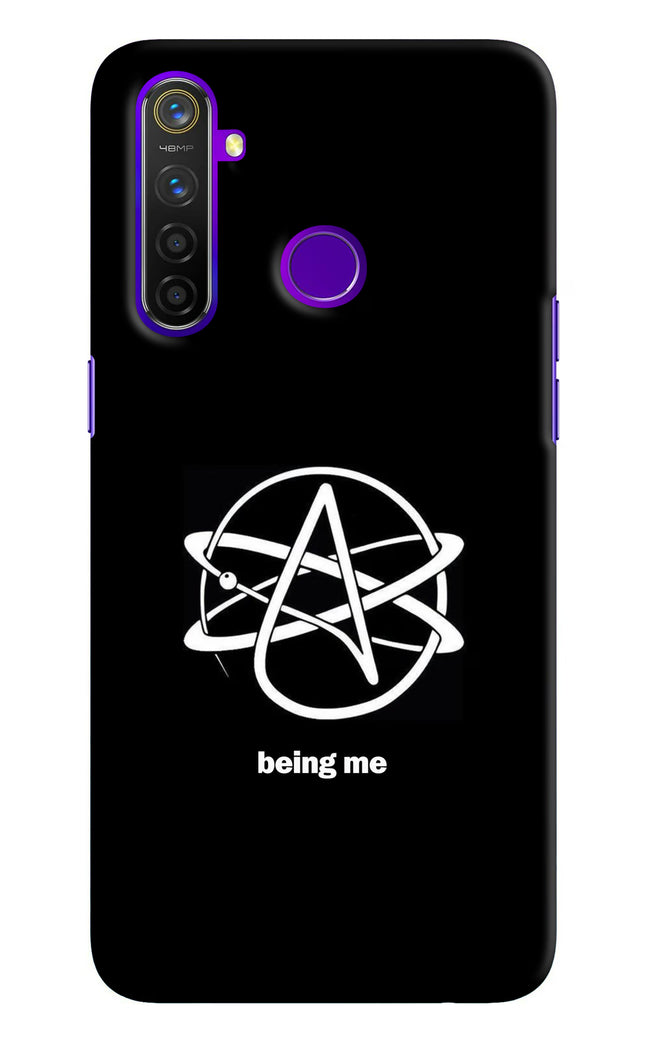 Atheist Symbol Realme 5 Pro Hard Case Back Cover by Casekaro