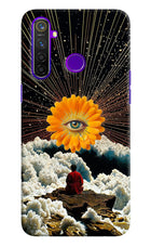 Cosmic Flower Realme 5 Pro Hard Case Back Cover by Casekaro