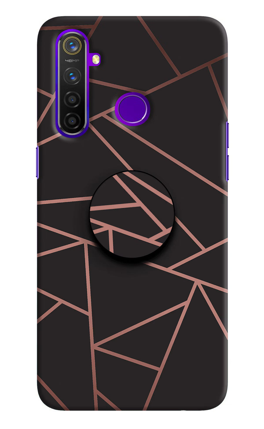 Geometric Pattern Realme 5 Pro Pop Case, Hard case