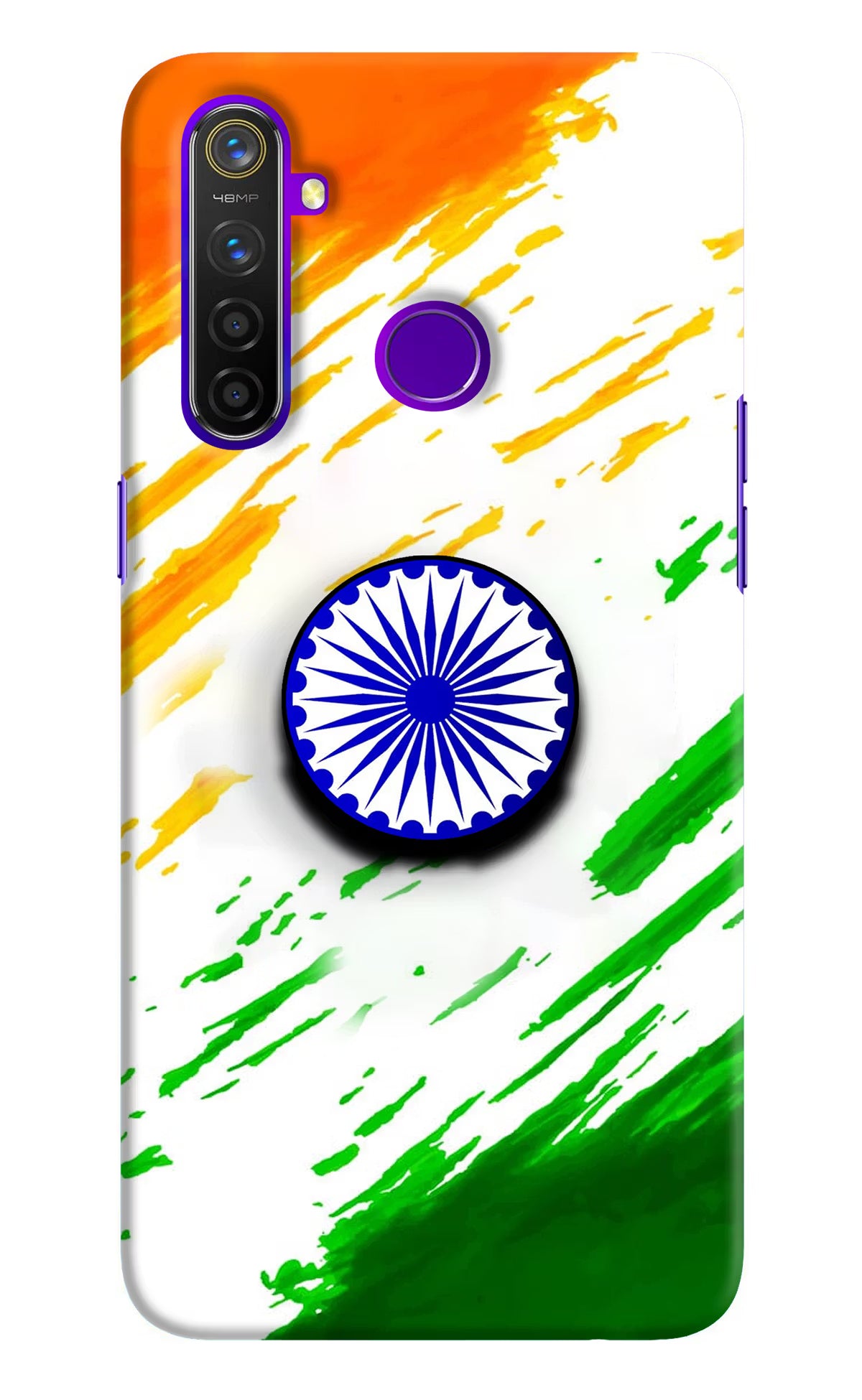 Indian Flag Ashoka Chakra Realme 5 Pro Pop Case by Casekaro