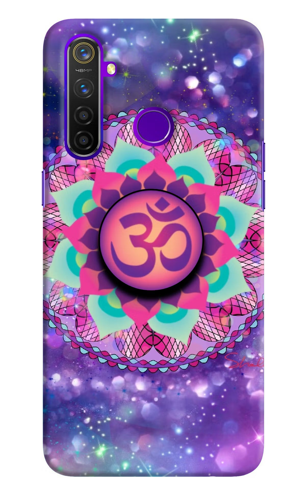 Om Purple Realme 5 Pro Pop Case by Casekaro