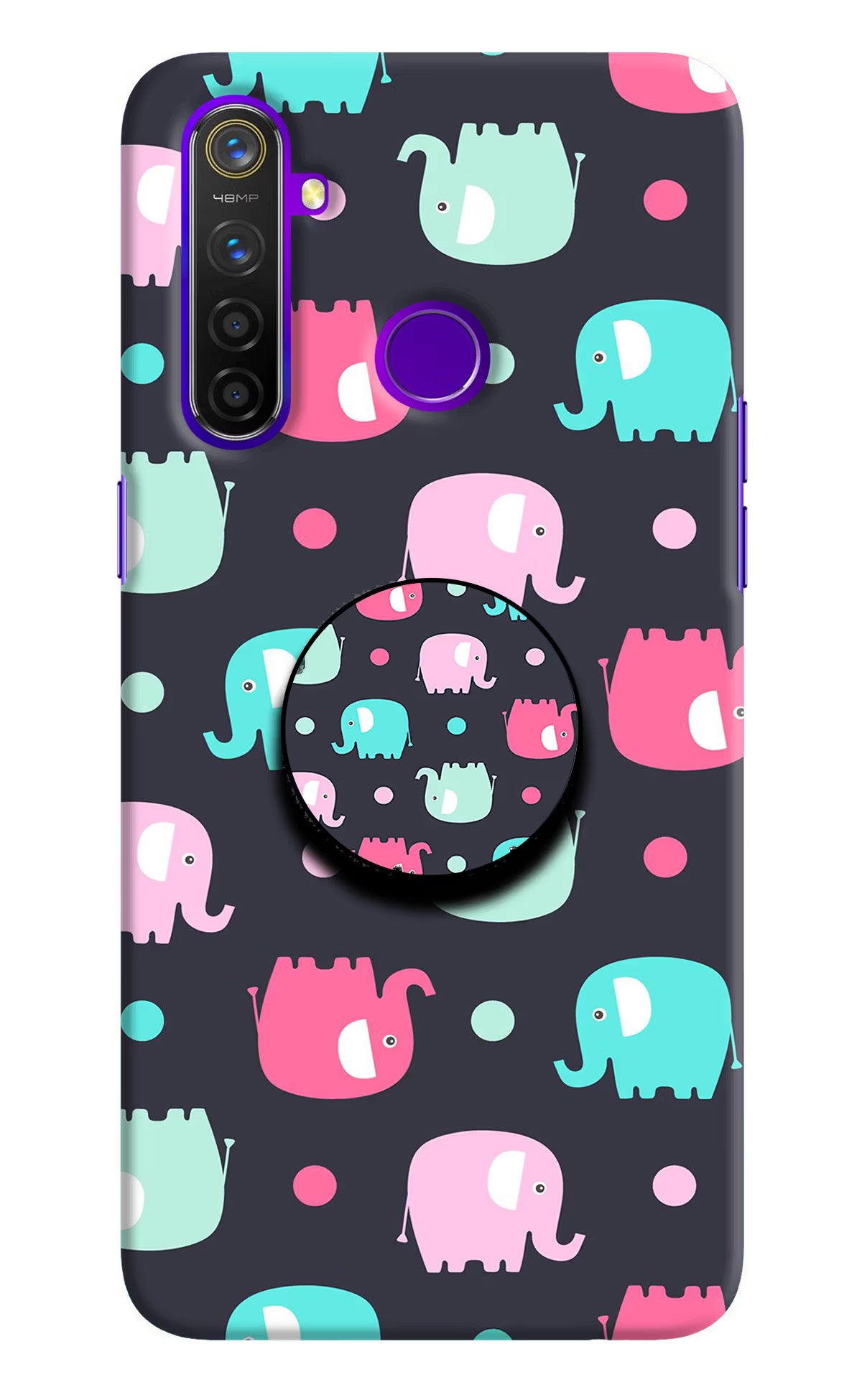Baby Elephants Realme 5 Pro Pop Case by Casekaro