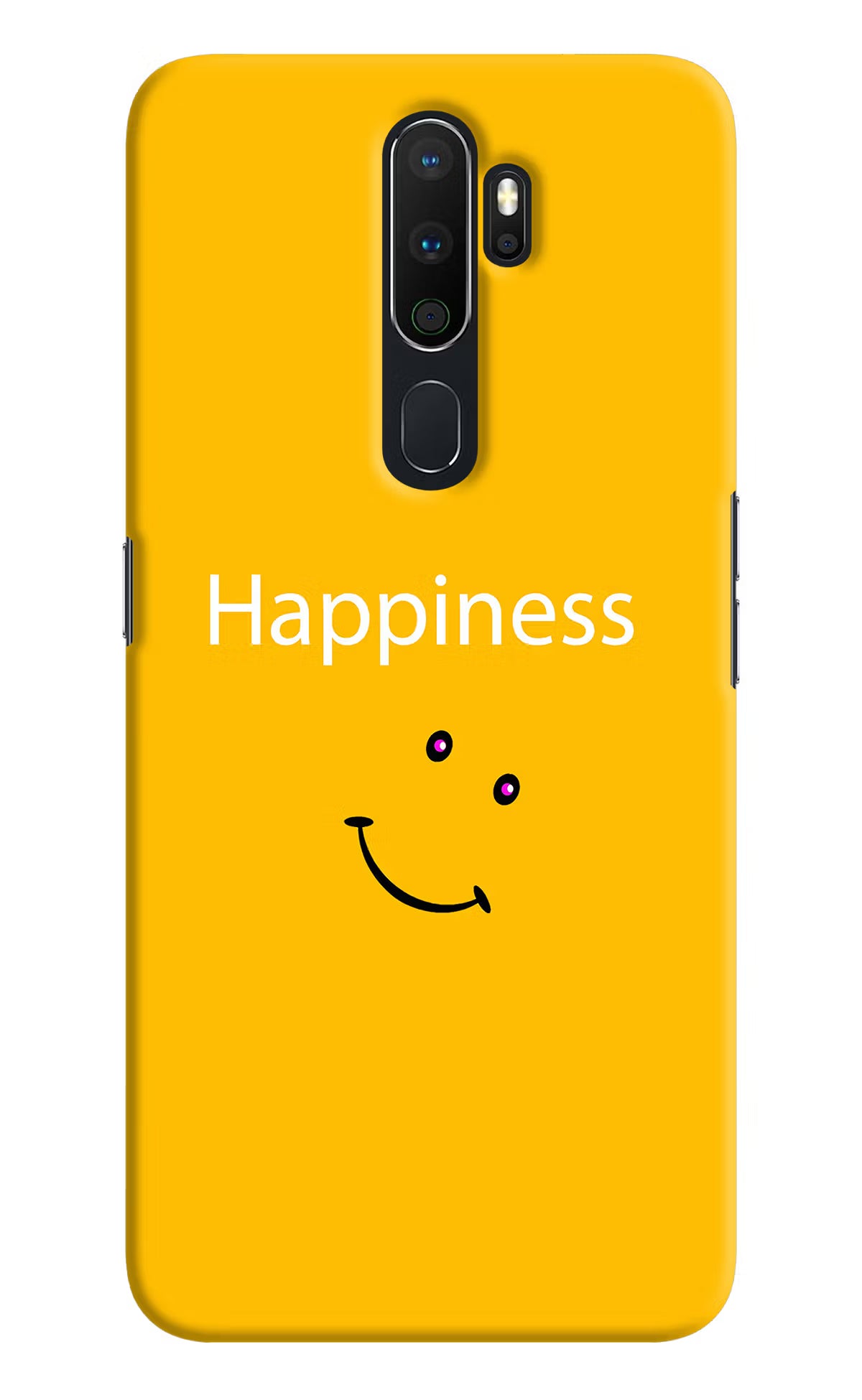 Happiness With Smiley Oppo A5 2020/A9 2020 Hard Case Back Cover by Casekaro