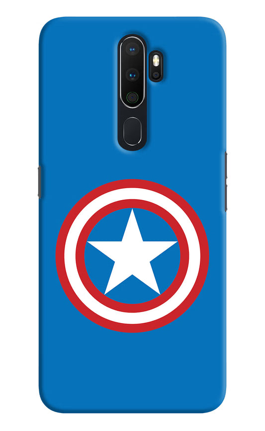Captain America Logo Oppo A5 2020/A9 2020 Hard Case Back Cover by Casekaro