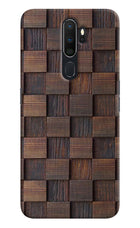 Wooden Cube Design Oppo A5 2020/A9 2020 Hard Case Back Cover by Casekaro