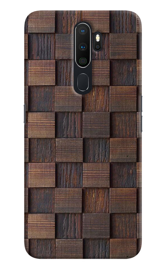 Wooden Cube Design Oppo A5 2020/A9 2020 Hard Case Back Cover by Casekaro