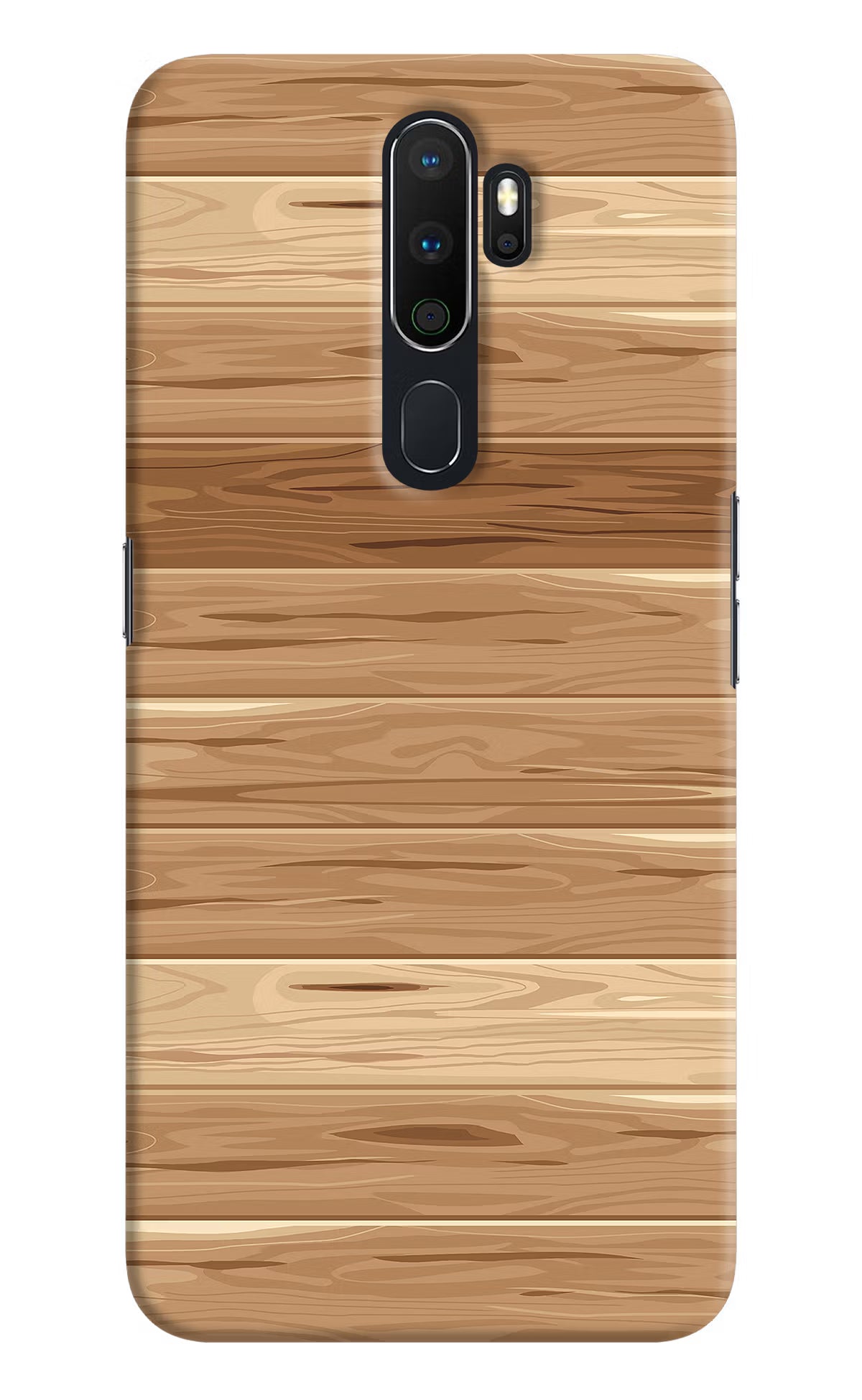 Wooden Vector Oppo A5 2020/A9 2020 Hard Case Back Cover by Casekaro