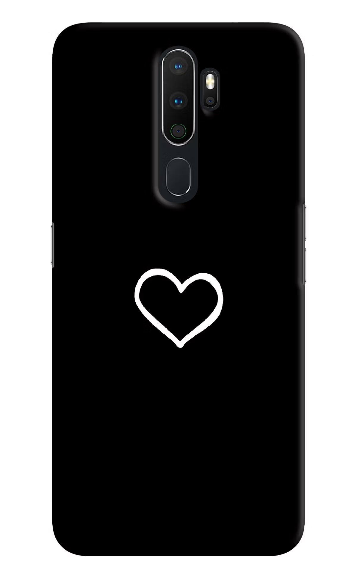 Heart Oppo A5 2020/A9 2020 Hard Case Back Cover by Casekaro