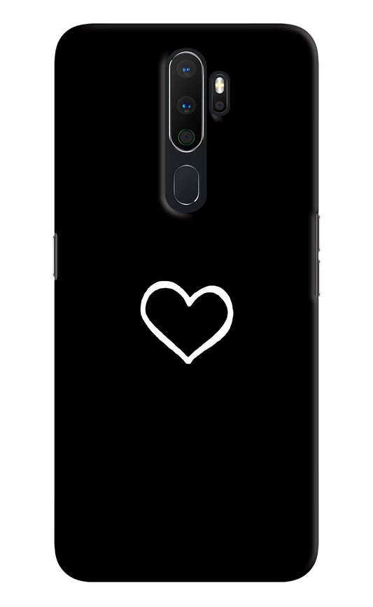 Heart Oppo A5 2020/A9 2020 Hard Case Back Cover by Casekaro
