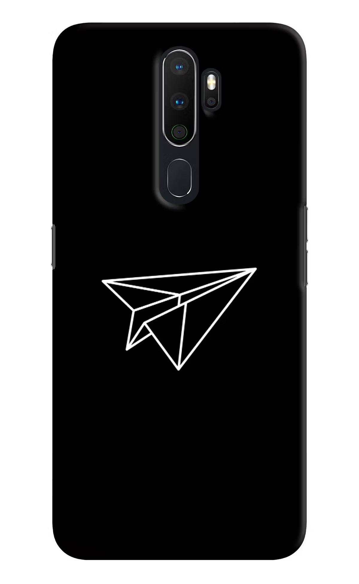 Paper Plane White Oppo A5 2020/A9 2020 Hard Case Back Cover by Casekaro