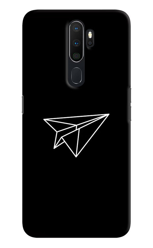 Paper Plane White Oppo A5 2020/A9 2020 Hard Case Back Cover by Casekaro