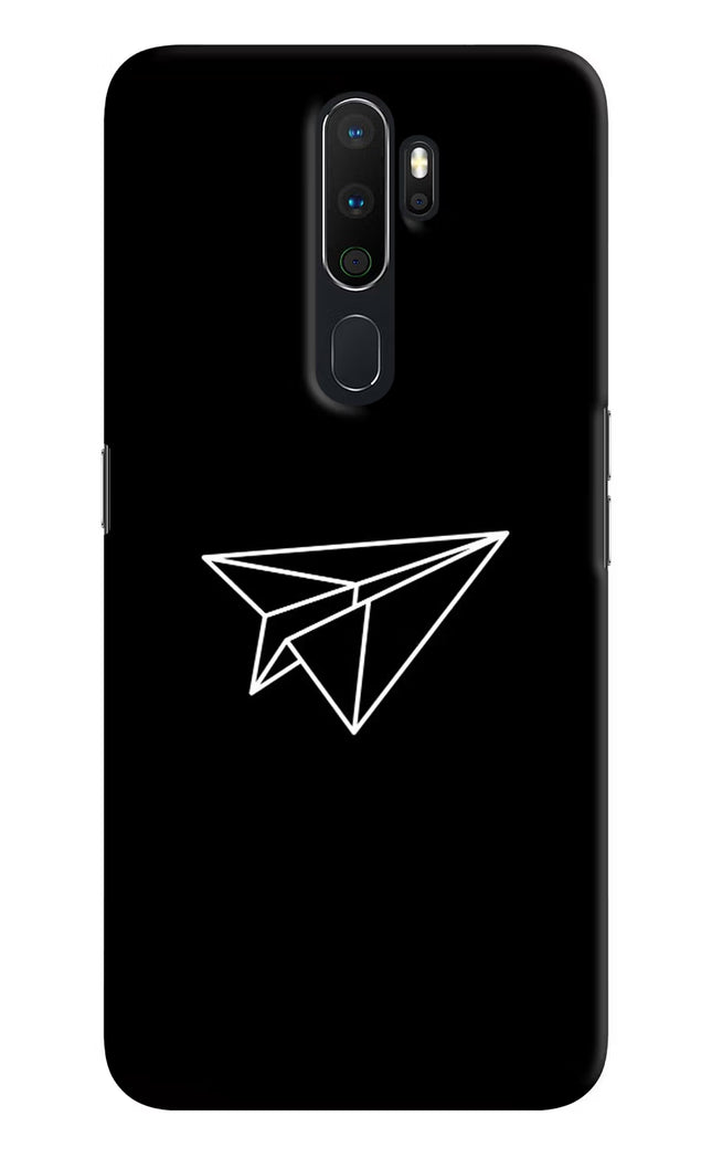 Paper Plane White Oppo A5 2020/A9 2020 Hard Case Back Cover by Casekaro