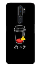 Coffee Oppo A5 2020/A9 2020 Hard Case Back Cover by Casekaro