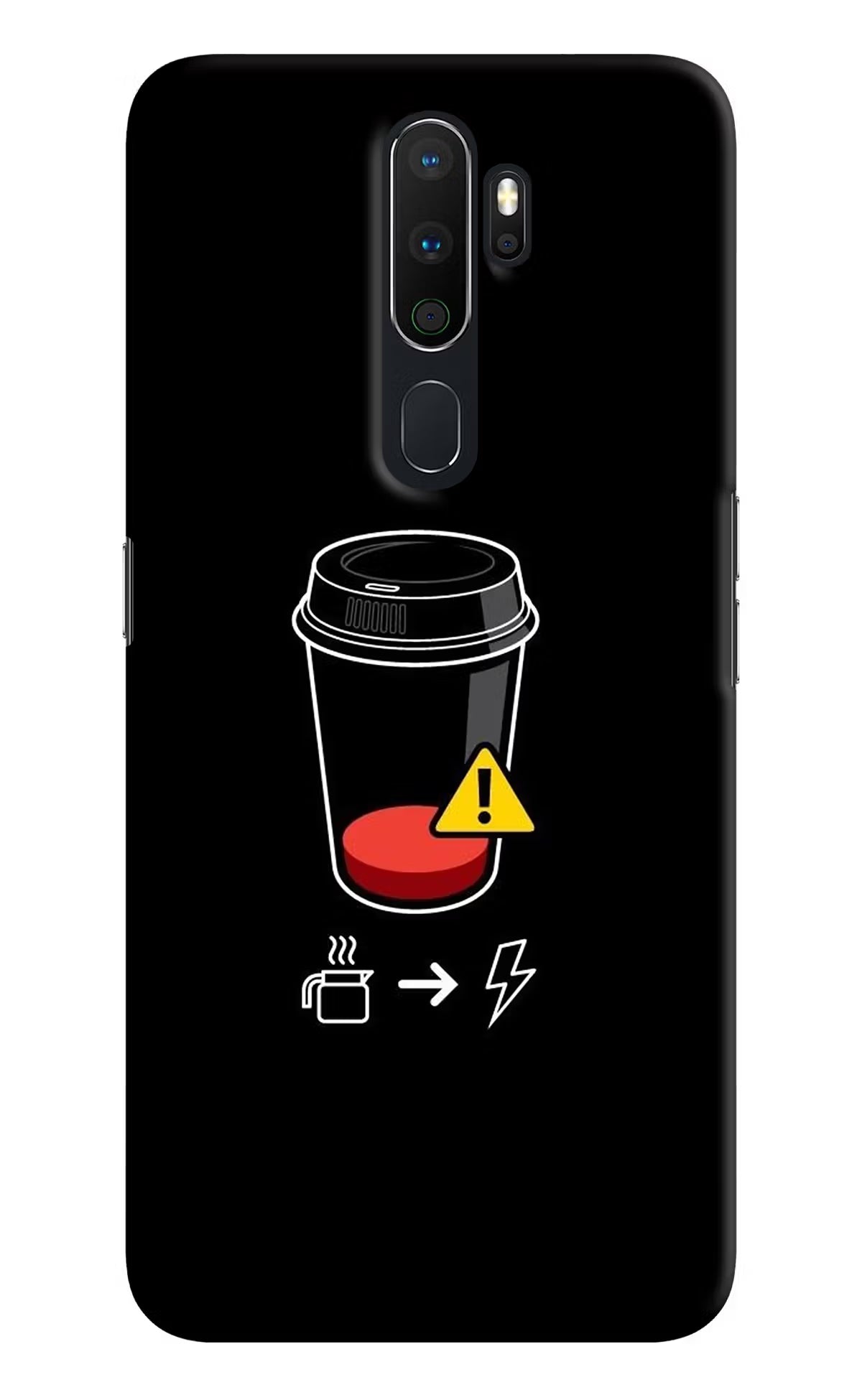 Coffee Oppo A5 2020/A9 2020 Hard Case Back Cover by Casekaro