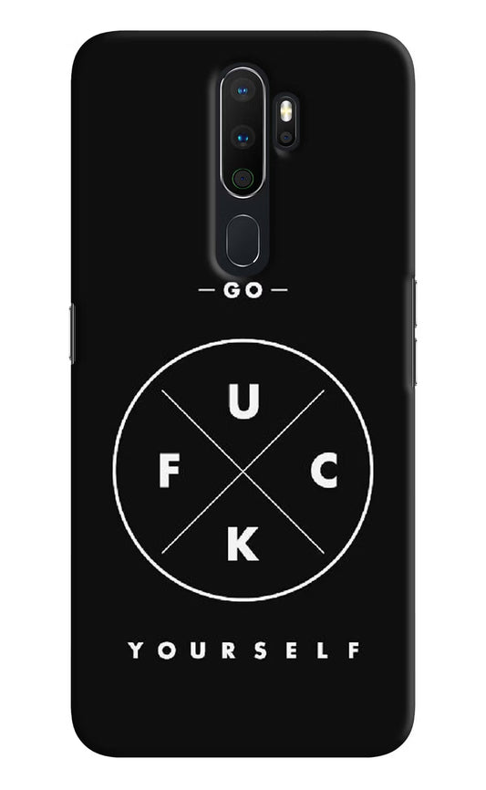 Go Fuck Yourself Oppo A5 2020/A9 2020 Hard Case Back Cover by Casekaro
