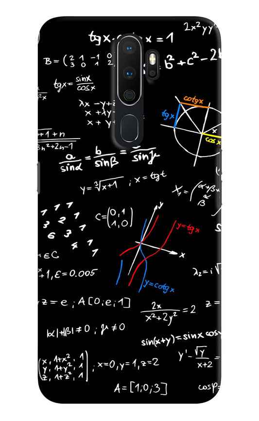 Mathematics Formula Oppo A5 2020/A9 2020 Hard Case Back Cover by Casekaro