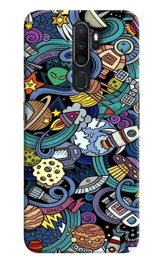 Space Abstract Oppo A5 2020/A9 2020 Hard Case Back Cover by Casekaro