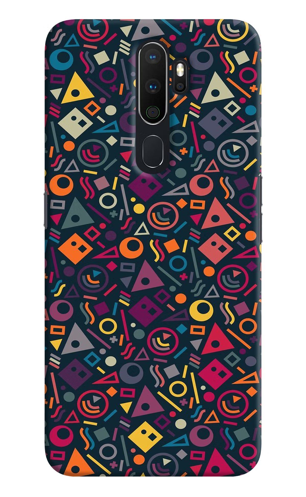 Geometric Abstract Oppo A5 2020/A9 2020 Hard Case Back Cover by Casekaro