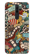 Cinema Abstract Oppo A5 2020/A9 2020 Hard Case Back Cover by Casekaro