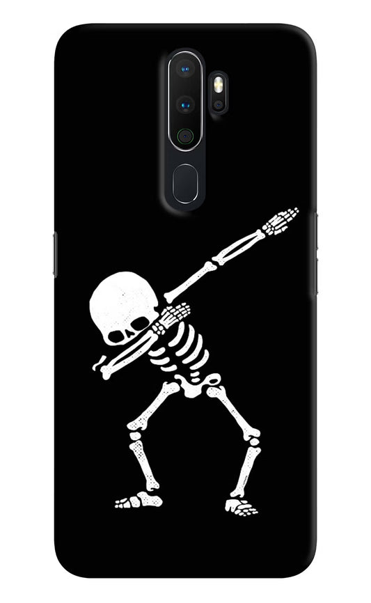 Dabbing Skeleton Art Oppo A5 2020/A9 2020 Hard Case Back Cover by Casekaro