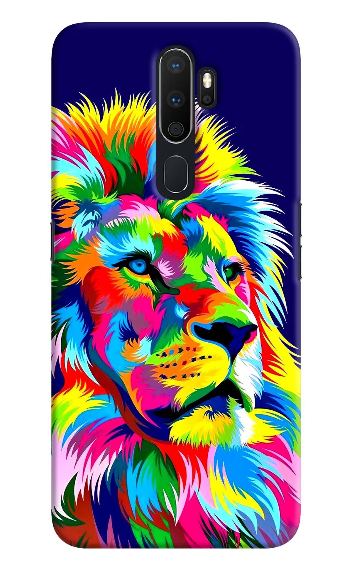 Vector Art Lion Oppo A5 2020/A9 2020 Hard Case Back Cover by Casekaro
